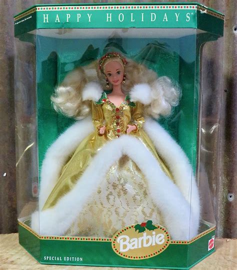 1994 barbie dolls|happy holidays barbie 1994.